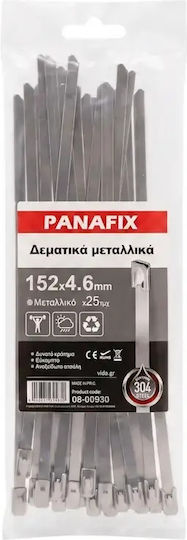 Panafix Δεματικά Καλωδίων Πλαστικά 152mmx4.6mm (25τμχ) 08-00930