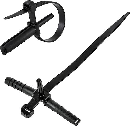 Powertech Δεματικά Καλωδίων Πλαστικά 150mmx7mm σε Μαύρο χρώμα (100τμχ) TIES-084