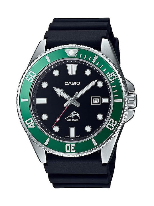 Casio Men's Watch 44mm Battery with Black Rubbe...