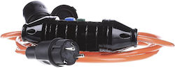 Bachmann Extension Cord Cable Extension with Length 3m Cross Section 3 x 1.5mm² and Grounding Waterproof