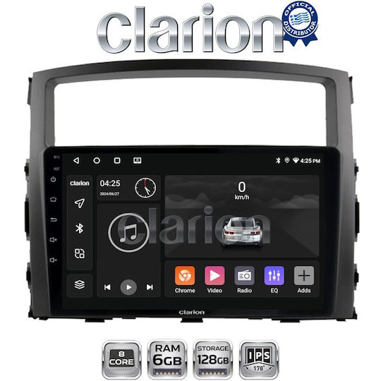 Clarion Gl53038 ОЕМ Мултимедийна Екран Автомобилни Аудио Системи Mitsubishi Pajero 2006>2014 CarPlay AndroidAuto Bt GPS WiFi GPRS ElectricLife