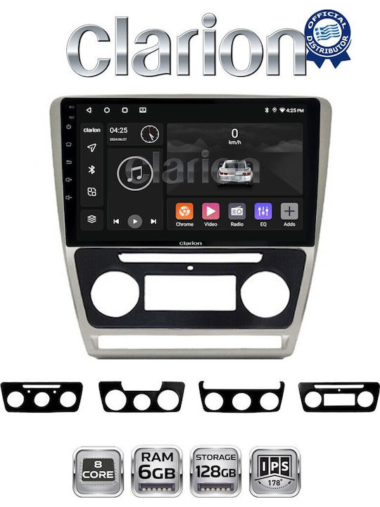 Clarion Gl53005 OEM Multimedia Car Audio System Screen Skoda Octavia 2005 > 2012 CarPlay Android Auto BT GPS WiFi GPRS Electriclife