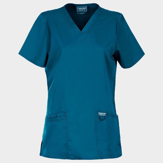 Cherokee Damen Medizinische Bluse Blau 08001946 2XL