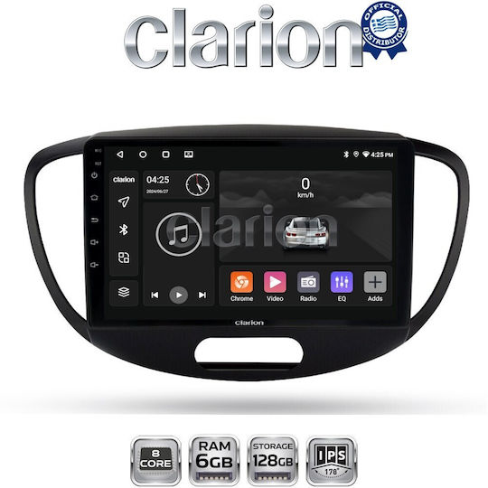 Clarion Gl53455 OEM Multimedia Car Audio System Hyundai i10 2008>2013 CarPlay Android Auto BT GPS Wi-Fi GPRS Electriclife