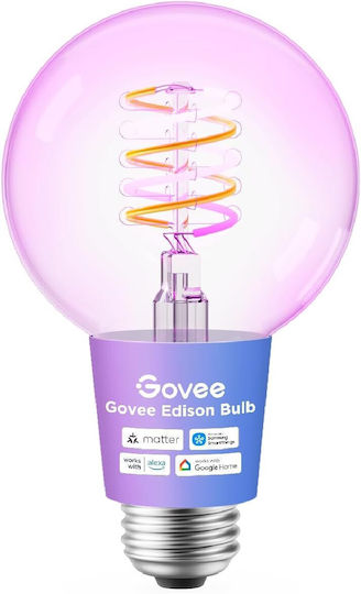 Govee Smart LED Bulb for E27 Socket and G80 Shape RGBW 500lm
