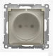 Simon 55 Plug Socket Ip44 Version Gasket Modul Quick Release Transparent Flap Champagne Matt Tgz1bcz.01/144a