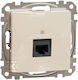 Schneider Electric Sedna Design Elemente Rj45 Cat 5e Utp Computersockel Beiges Sdd112451
