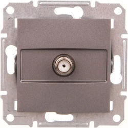 Schneider Electric Socket Sat Asphora End Without Frame Steel Eph3700162