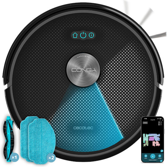 Cecotec Conga M50 X-Treme Robot Vacuum Cleaner & 5000Pa Suction Power Black