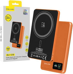 Blavec BJ-03 Slim 5000mAh 22.5W Πορτοκαλί Blavec BJ-03 Slim 5000mAh 22.5W Πορτοκαλί