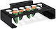 Relaxdays Grill Peppers Black 18 Peppers 7 X 24.5 X 16 Cm