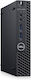 Dell Optiplex 3060 Tiny Überarbeiteter Grade A Desktop-PC Μεταχειρισμένα Refurbished (Kern i5-8500T/16GB/500GB SSD/W11 Pro)