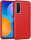 Silikon Rückseite Hülle Rot Huawei P Smart 2021