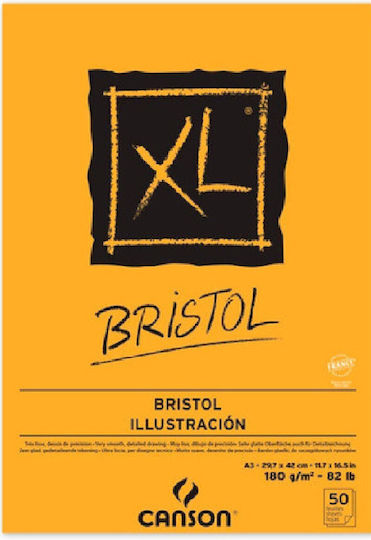 Canson Xl Bristol A3 Illustration 180g Graphite Ink