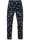 Дамски Текстилен Панталон в Boyfriend Кройка Indigo Gold