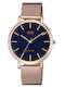 Q&Q Herrenuhr 39mm Batterie Rose Gold