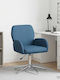 Swivel Visitor Chair with Arms in Blue Colour 54x58x90cm