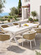 Outdoor Dining Set Dagyn 7 Pieces Pakketo with Pillows