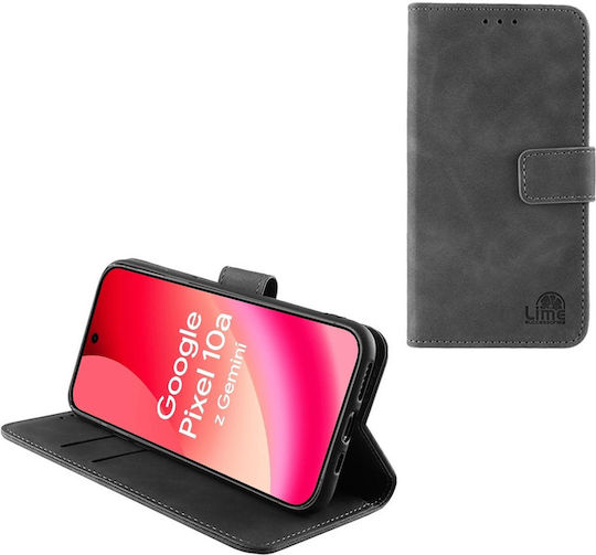 Lime Book din piele artificială / silicon gri (Google Pixel 10a)