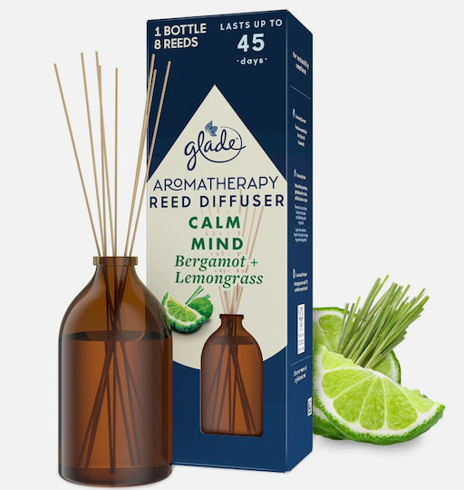 Glade Reed Diffuser 45days Calm Mind Bergamot&mind 80ml