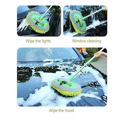 Professional Car Washing Brush Telescopic Microfiber Handle Ez3319