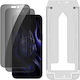 3mk Pack 2 Gehärtetes Glas iPhone 14 Pro Datenschutz Transparent Schwarz