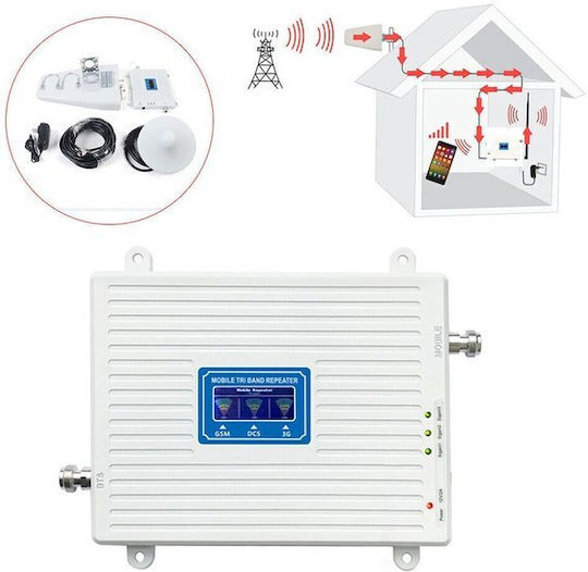 Amplificator de Semnal Mobil Triplă Bandă GSM DCS 3G Repeater Ez3467
