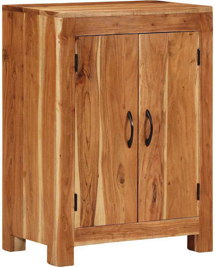 Solid Wood Sideboard Solid Acacia Wood 55x35x75cm
