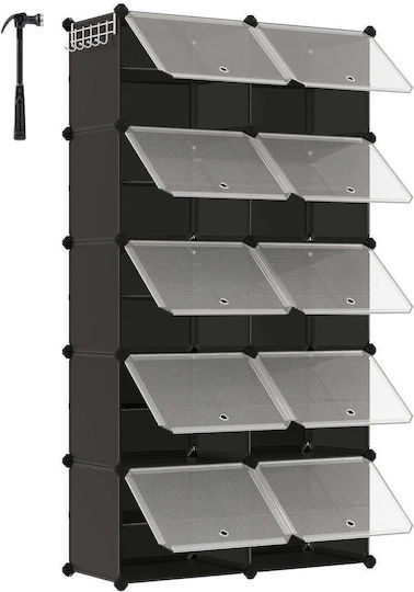 Kunststoff Schuhorganisator 32x40x156cm