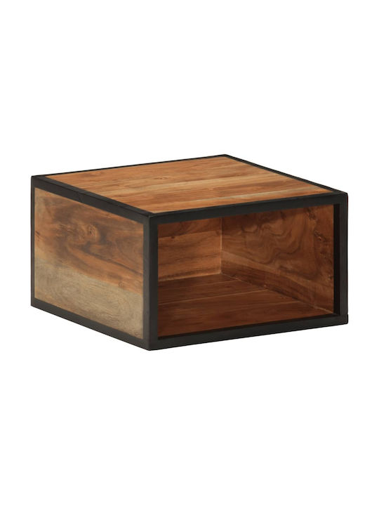 Κομοδίνο από Μασίφ Ξύλο Μπεζ 35x35x20cm