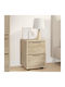 Wooden Brown Bedside Table 30.5x30x43cm