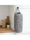 SteweHome Fabric Grey Storage Basket 35x20x20cm