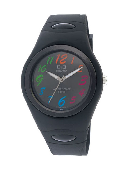 Q&Q Дамски часовник 40mm Кварцов с Черна Каучук...