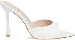Studio Leather White Mules