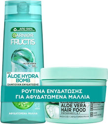 Garnier Aloe Vera Set Pentru Păr Hidratare cu Șampon și Mască 2 bucăți Garnier Aloe Vera Set Pentru Păr Hidratare cu Șampon și Mască 2 bucăți