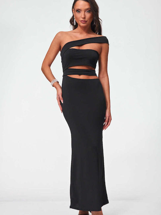 Decoro Maxi Abendkleid Schwarz