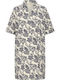 Summer Mini Dress Blue-cream