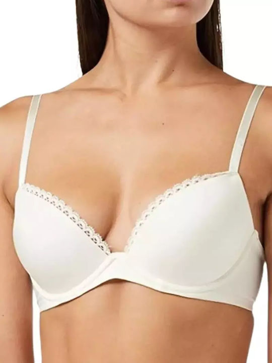 Calvin Klein Ivory Сутиен с лека подложка