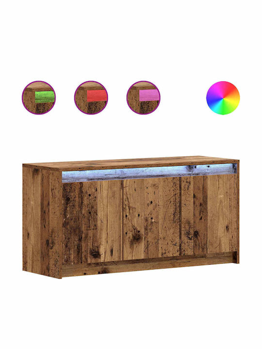 TV Stand Old Wood 100x34x50 cm
