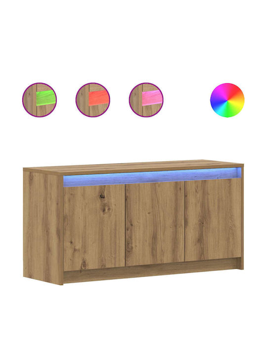 TV Stand Oak W100xD34xH50cm