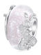Daskalakis Charm Floare din Argint Roz