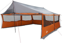 vidaXL Σκηνή Camping Γκρι με Διπλό Πανί 4 Εποχώ...