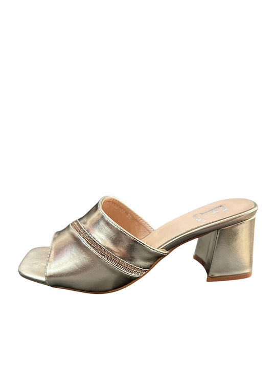 Fashion & Bella Mules με Χοντρό Χαμηλό Τακούνι ...