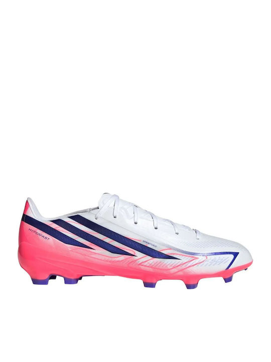 adidas F50 Hyperfast League FG Football Shoes with Cleats White adidas F50 Hyperfast League FG Football Shoes with Cleats White