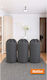 SteweHome Storage Case for Bags / Blanket/Duvet / Clothes in Grey Colour 86x62cm 3pcs