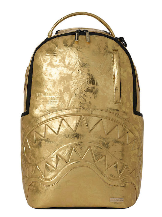 Sprayground Gold Weathered Backpack Sprayground Gold Weathered Backpack