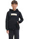 Kinder-Sweatshirt mit Kapuze Schwarz