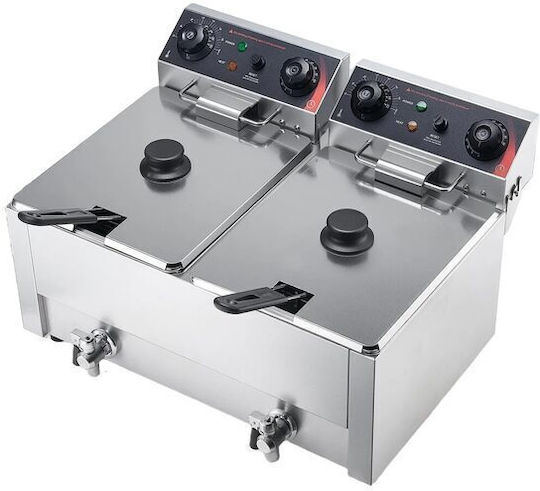 OMS Affettatrici Friteuză Electrică 5kW Cu Capacitate De 14lt 14x48x34cm
