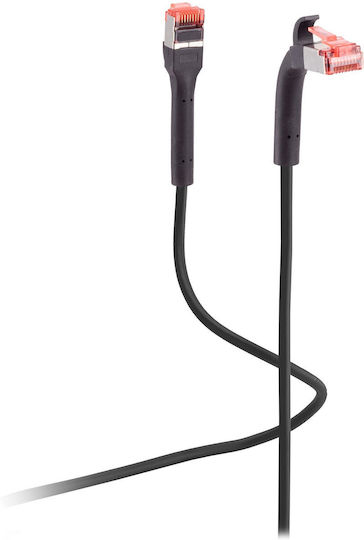 Shiverpeaks Patch Cable Cat 6a Bent Plug U Ftp 7.5m Black