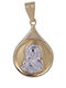 Pendant Kids Charm with Virgin Mary in 9K Gold 9K5-517542